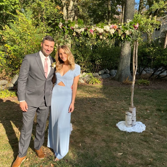 Zahara maxi dress in light blue - super down - Picture 4 of 9